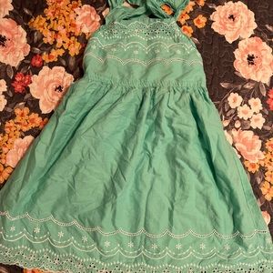 Cat N Jack light turquoise ruffle dress size 7/8